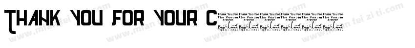 Thank you for your c字体转换